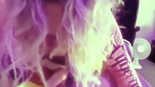 Real blonde amateur giving a POV blowjob